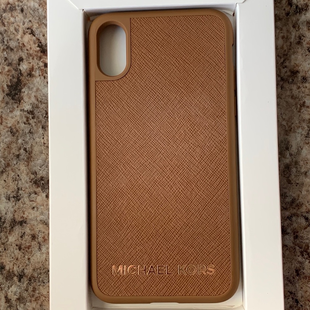 Michael Kors iPhone X Xs leather case